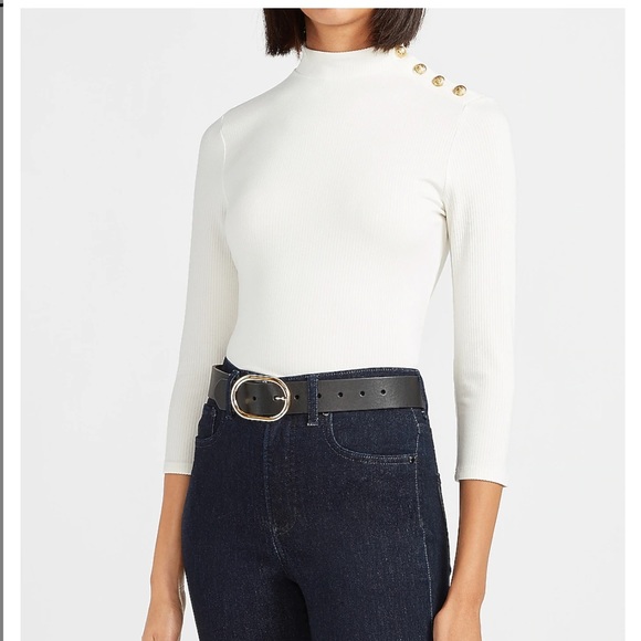 Express Mock Neck Top - Picture 2 of 7